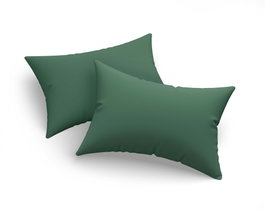L'essentiel linge de maison Juego de fundas de almohada Monstera - Green v2, 2 piezas